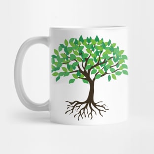 Abstract tree with Roots Mug